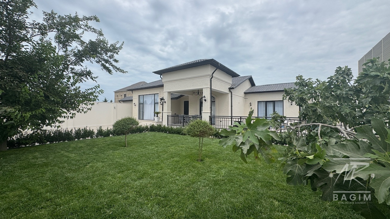 Buzovnada 6 Sotda Beton Monolit, Kupçalı və Hovuzlu Neoklassik Villa Satılır!